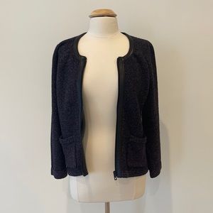 Rag and Bone cardigan with leather trim